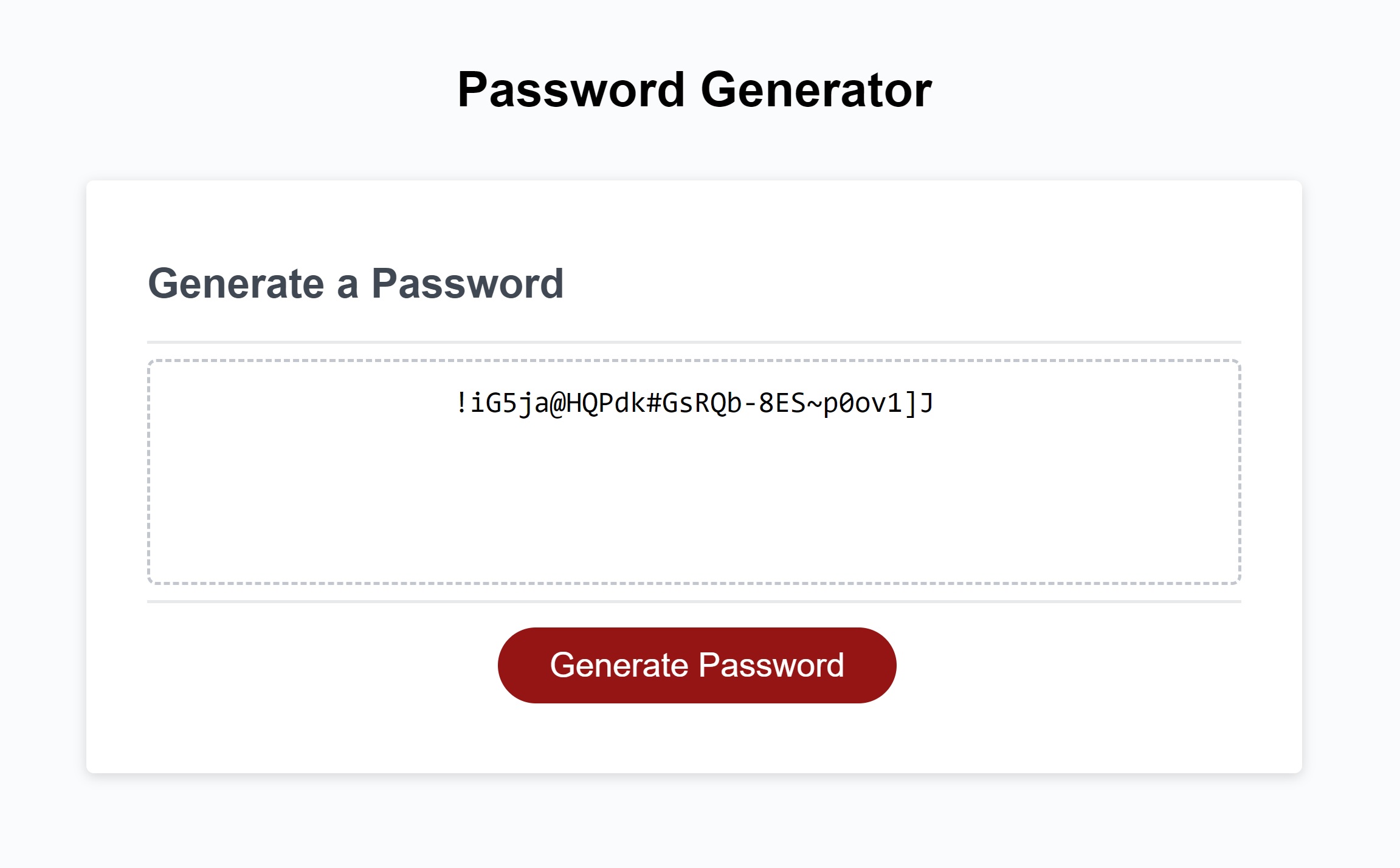 Password Generator